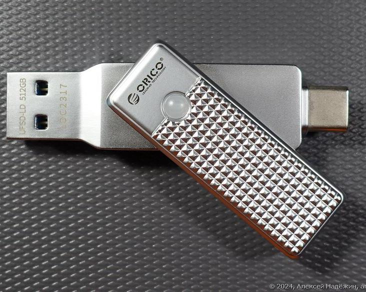 Обзор быстрой флешки ORICO UFSD с разъёмами USB A и Type C