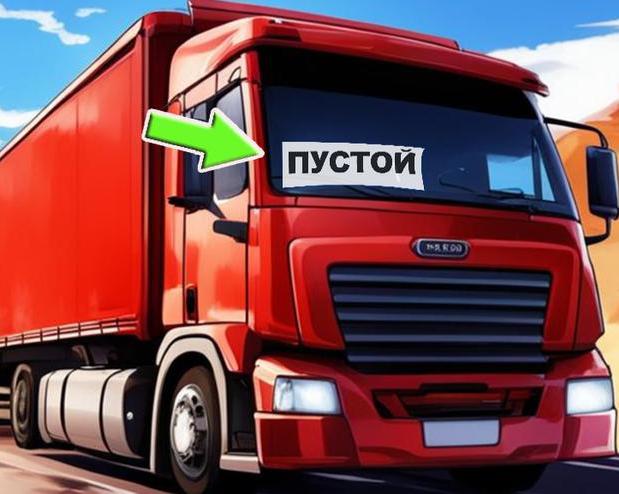 Зачем дальнобойщики ставят табличку «ПУСТОЙ» или табличку со своим именем